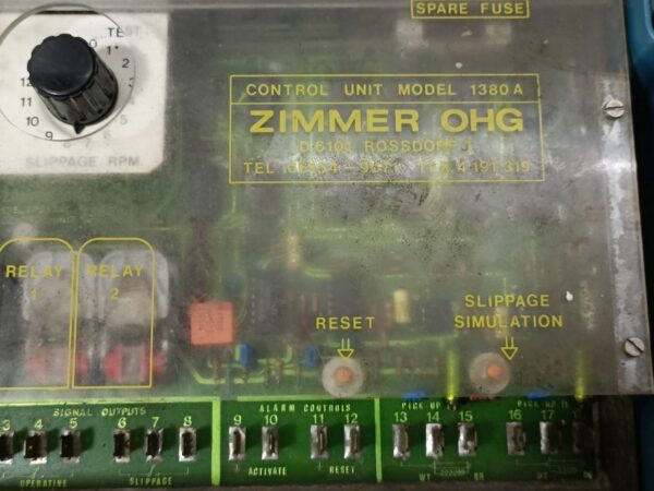 ZIMMER OHG 1380A CONTROL UNIT D 6101 ROSSD