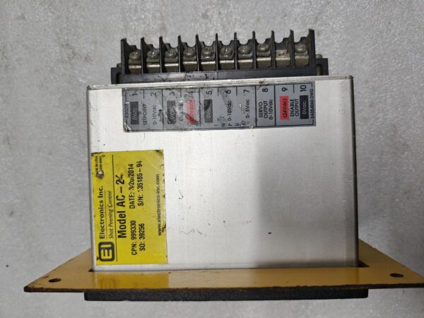 Electronics Inc AC-24 Amperage Controller CPN 999330 SO 39256 S/N 3504 - Image 4