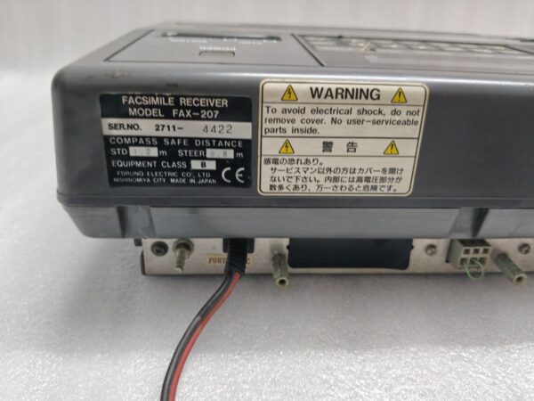 FURUNO SHIP FASCIMILE RECEIVER DFAX FAX-207 TESTED INPUT 12 VDC 2711 4422 - Image 7