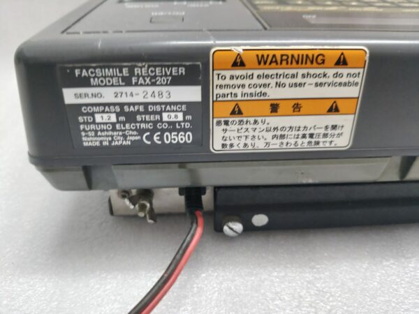 FURUNO SHIP FASCIMILE RECEIVER DFAX FAX-207 TESTED INPUT 12 VDC 2714 2483 - Image 7