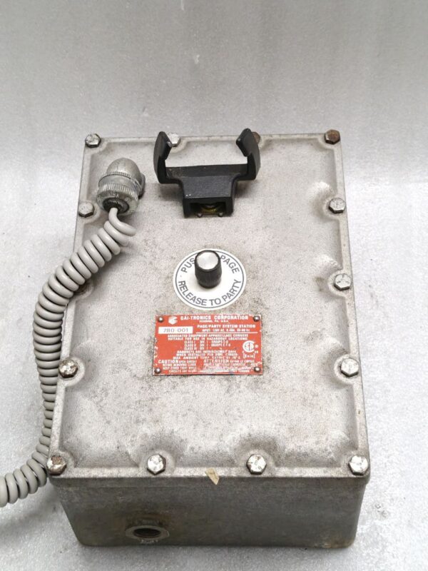 Gai-tronics 780-001 Hazardous Handset Station DIV 1 1PL USED B/H. 4 BOLT BROKEN - Image 11