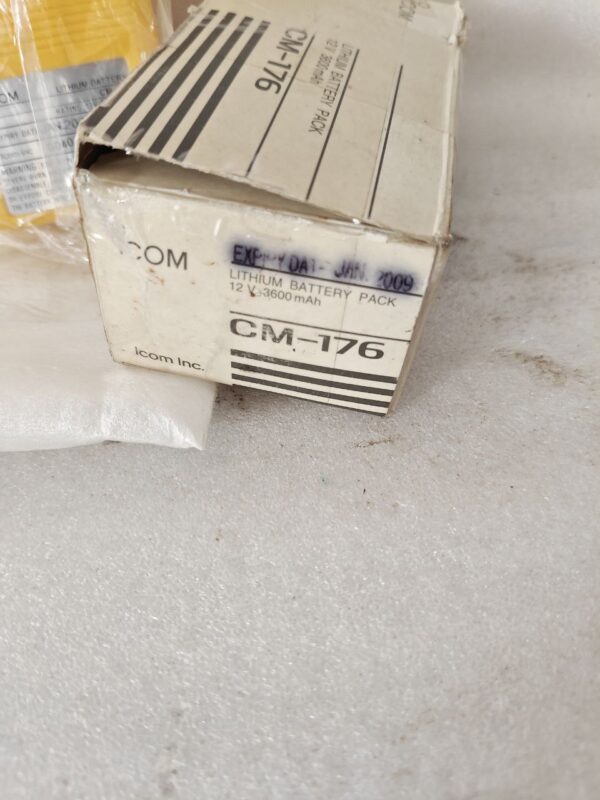 Icom CM - 176 LITH. 12V 3600mAh 44Wh LITHIUM BATTERY 00403 Made In Japan - Image 12
