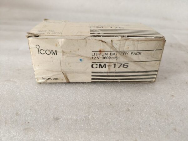 Icom CM - 176 LITH. 12V 3600mAh 44Wh LITHIUM BATTERY 00403 Made In Japan - Image 16