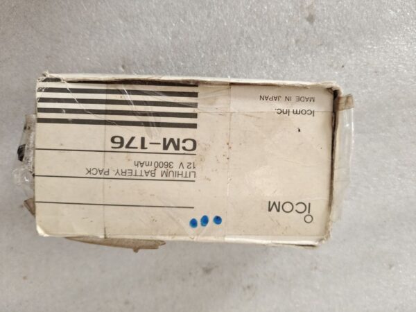 Icom CM - 176 LITH. 12V 3600mAh 44Wh LITHIUM BATTERY 00403 Made In Japan - Image 24