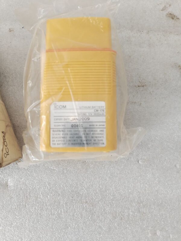 Icom CM - 176 LITH. 12V 3600mAh 44Wh LITHIUM BATTERY 00403 Made In Japan - Image 7