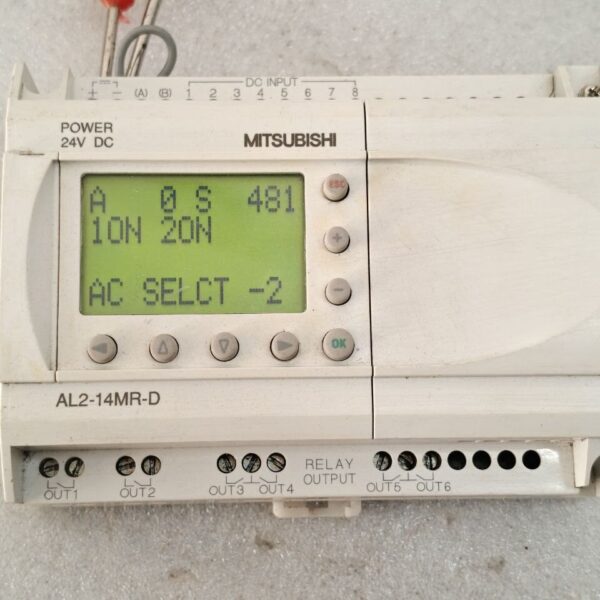 MITSUBISHI AL2-14MR-D ALPHA LOGIC 2 MODULE 24 VDC! COOL & READY 8X5518