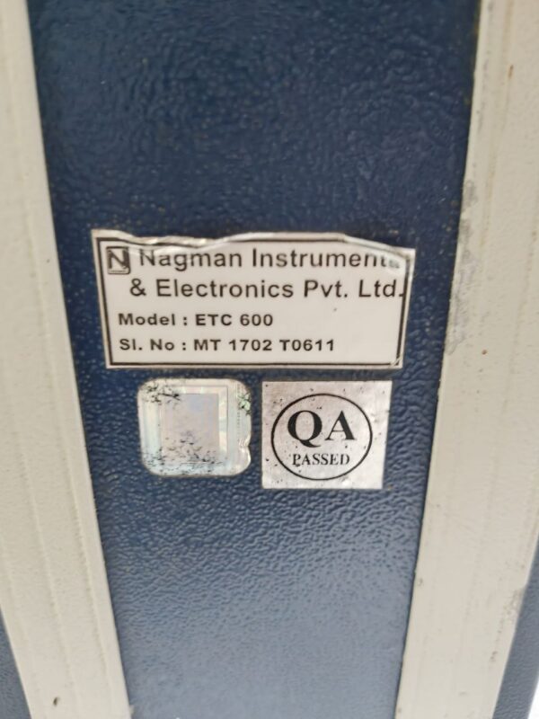 NAGMAN ETC-600 TEMPERATURE CALIBRATOR RANGE 50*C TO 600*C 220V AC/50Hz ETC600 - Image 11