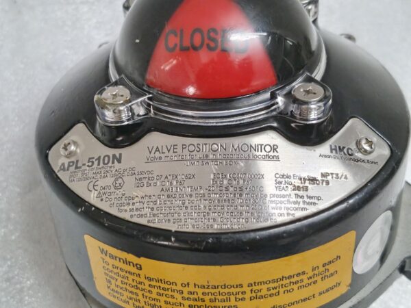NEW HKC APL-510N Limit Switch Box. VALVE POSITION MONITOR 15079 - Image 9
