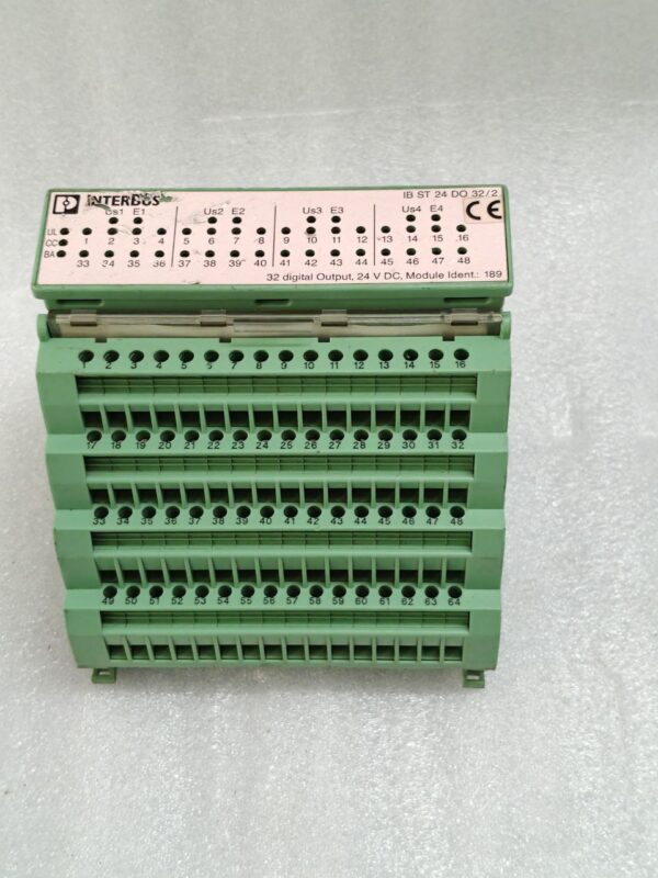 Phoenix Contact IB ST 24 DO 32/2 Industrial Control System I/O MODULE IDENT 189