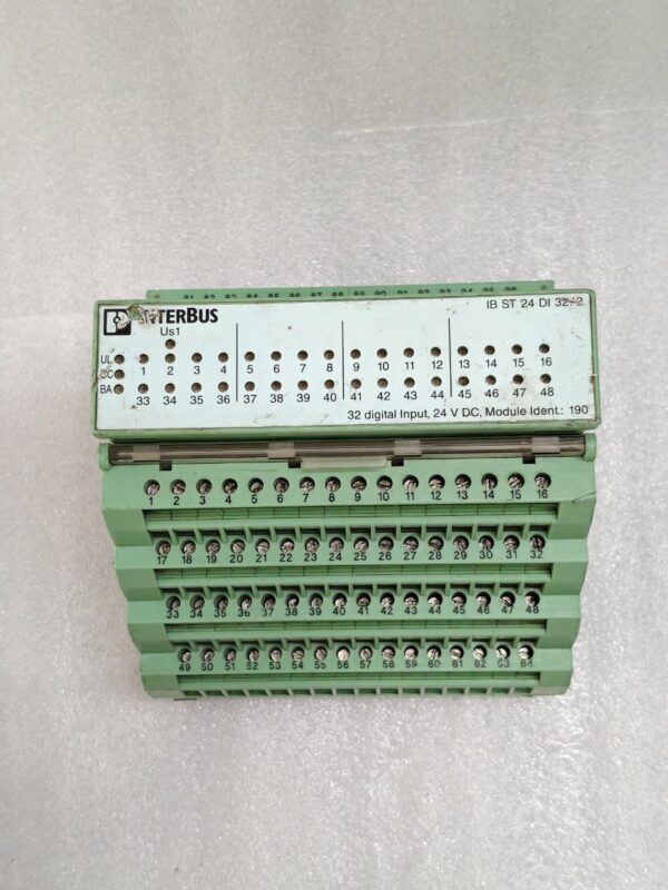 Phoenix Contact Interbus IB STME 24 DI 32/2 2754985 MODULE INDENT 190 - BROKEN - Image 4