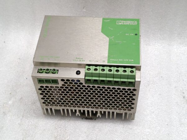 Phoenix Contact QUINT-PS-100-240AC/24DC/20 Power Supply Unit - Gray (2938620)