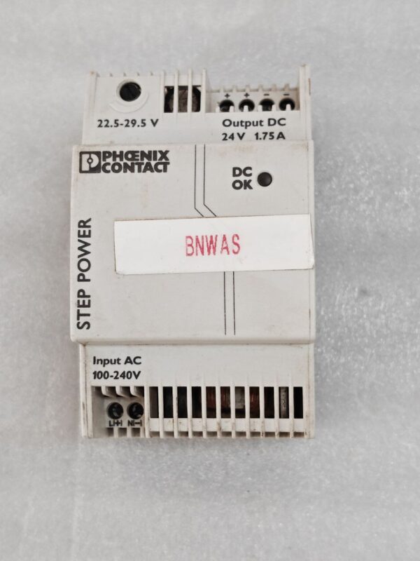 Phoenix Contact STEP-PS/1AC/24DC/1.75 Power Supply 2868648 24VDC MA NO. 9037781