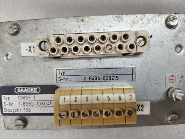 SAACKE CMSF 1 BURNER CONTROL UNIT 198 S 1 8980 108045 2 8494 068215 - Image 7