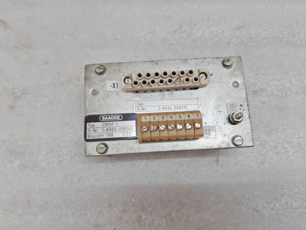 SAACKE CMSF 1 BURNER CONTROL UNIT 198 S 1 8980 108045 2 8494 068215