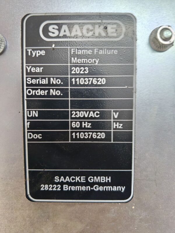 Saacke Flame Failure Memory 230VAC BURNER CONTROL 2023 11037620 - Image 4