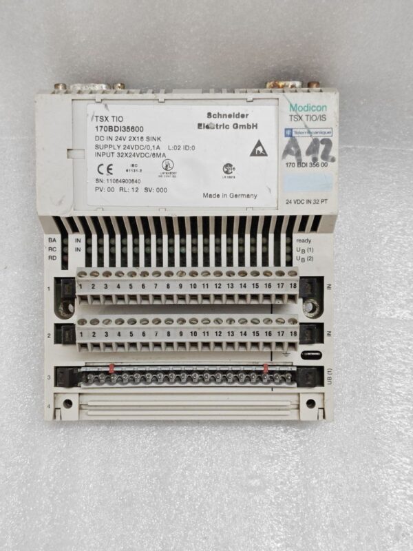 Schneider 170 BDI 356 00 Interbus–S TIO Input Module 170BDI35600 TSX TIO