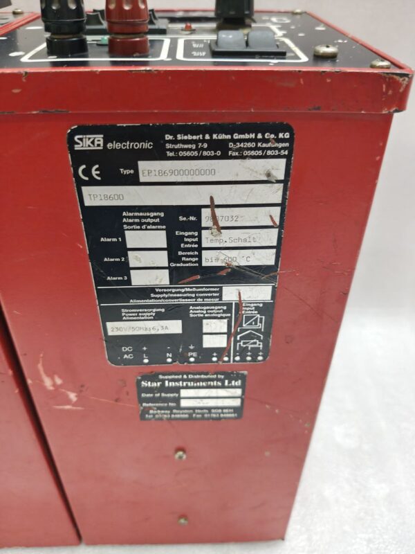 Sika electronic TP18600 dt temperature calibrator TPI18600 0 TO 600 C 9807032 - Image 7