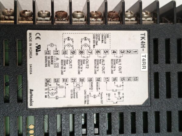 Autonics TK4H - 14RR Module: Regulator Temperature SPST-NO OUT 2: SSR, Analog 2A032A 12:58 - Image 2