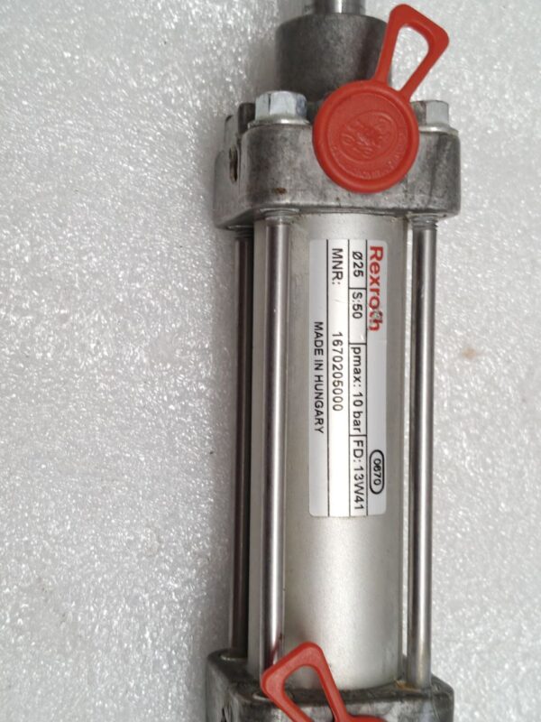 NEW Rexroth 1670205000 Pneumatic Cylinder 10 BAR 0670 S: 50 FD 13W41Bore ø 25 St 12:25 - Image 2