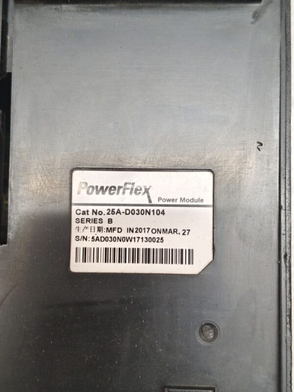ALLEN-BRADLEY CAT 25A-D030N104 SERIES-B Power Flex 523 AC Drive 15HP 17:29 - Image 9