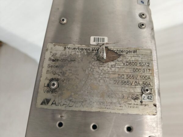ARADEX VD600-SUPPLY D 565/160 L g 3AC 400V 50HZ 18:17 - Image 15