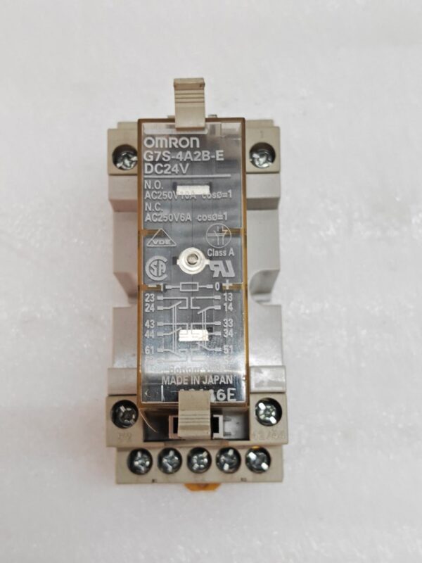 OMRON G7S 4A2B E DC24V RELAY AND OMRON P7S 14F END DC24V RELAY SOCKET 18:40 - Image 6