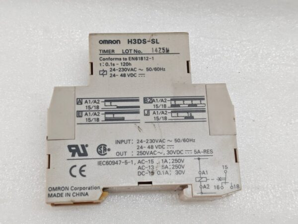 OMRON H3DS-SL TIMER INPUT 24-230 VAC 50/60 HZ 24-48 VDC 5A 10:19 - Image 6