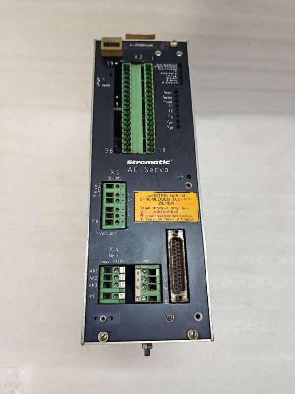 STORMAG AC SERVO DRIVE D-59425 UNNA 2000U Pm SERVO 7541403 17:45