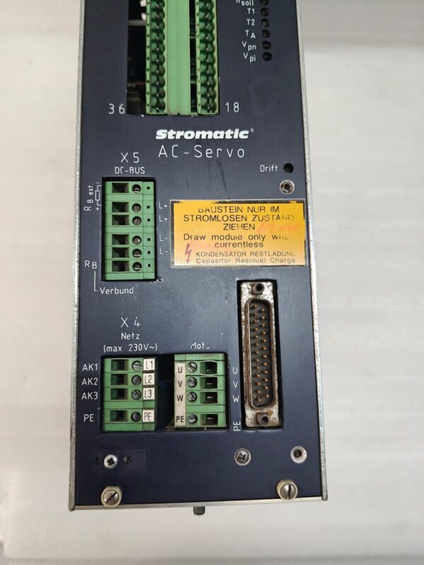 STORMAG AC SERVO DRIVE D-59425 UNNA 2000U Pm SERVO 7541403 17:45 - Image 9