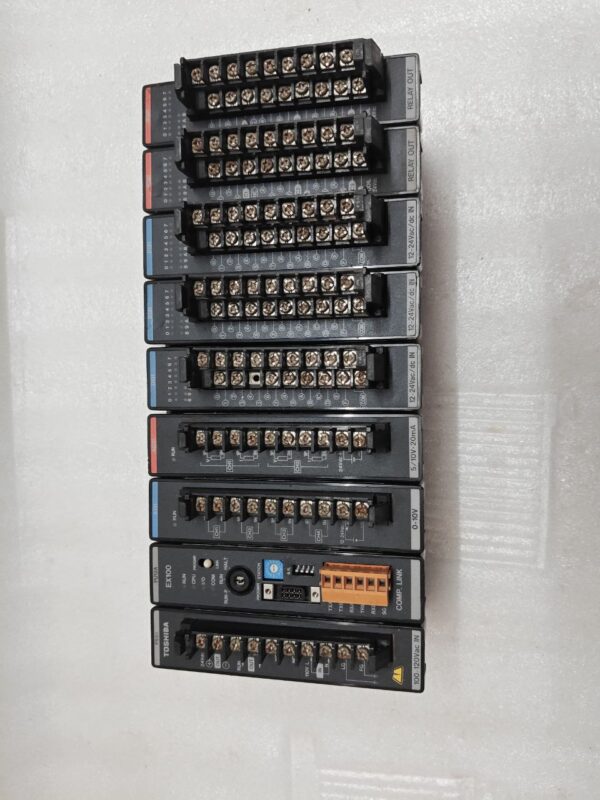 TOSHIBA NINE SLOT EX10*UBA2 POWER RACK BACKPLANE WITH 8 MODULES AS IS (UNTESTED) 10:45 - Image 18