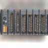 TOSHIBA NINE SLOT EX10*UBA2 POWER RACK BACKPLANE WITH 8 MODULES AS IS (UNTESTED) 10:45