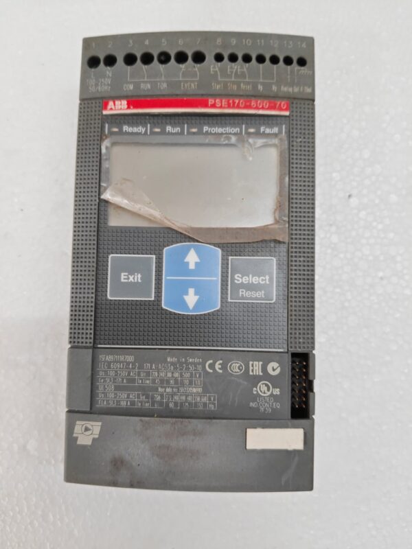 ABB PSE170-600-70 DISPLAY SoftStarter PARTS & REPAIR MOTOR 12:41