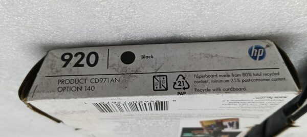 HP OFFICE JET 920 BLACK ORIGINAL INK CARTRIDGE - Image 10