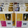 HP RIBBON 40 INKJET PRINT CARTRIDGE MAGENTA (PINK) ORIGINAL, NO LEAK, NO SMUDGE