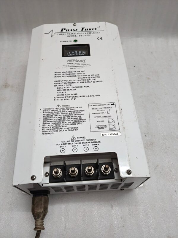 NEWMAR PT 24 20U THREE STAGE SMART CHARGER BATTERY CHARGER 20A 12:51 - Image 20
