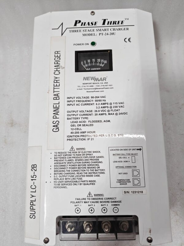 NEWMAR PT 24 20U THREE STAGE SMART CHARGER BATTERY CHARGER 20A 12:51 - Image 6