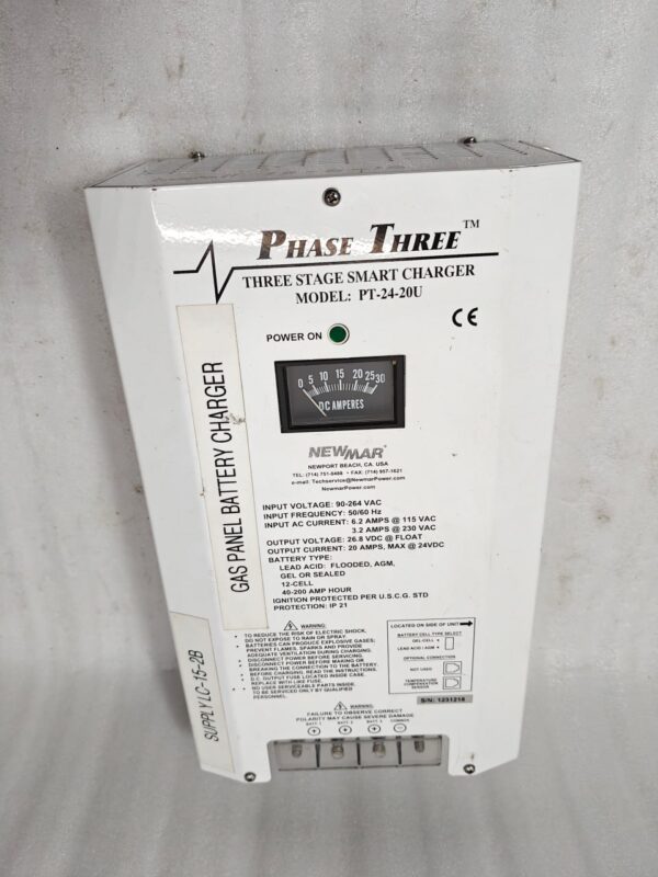 NEWMAR PT 24 20U THREE STAGE SMART CHARGER BATTERY CHARGER 20A 12:51 - Image 12