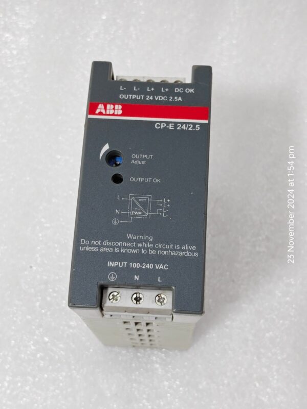 1SVR427035R0000 | ABB | (CP-E 24/ 2.5) POWER SUPPLY OUTPUT: 24V 2.5A240W 11:03 - Image 4