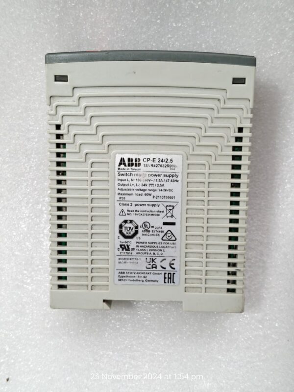 1SVR427035R0000 | ABB | (CP-E 24/ 2.5) POWER SUPPLY OUTPUT: 24V 2.5A240W 11:03 - Image 6