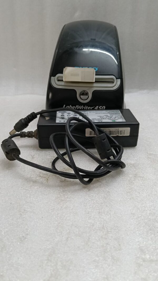 DYMO LABELWRITER 450 THERMAL LABEL WRITER PRINTER WITH AC ADAPTER 12:00 - Image 4