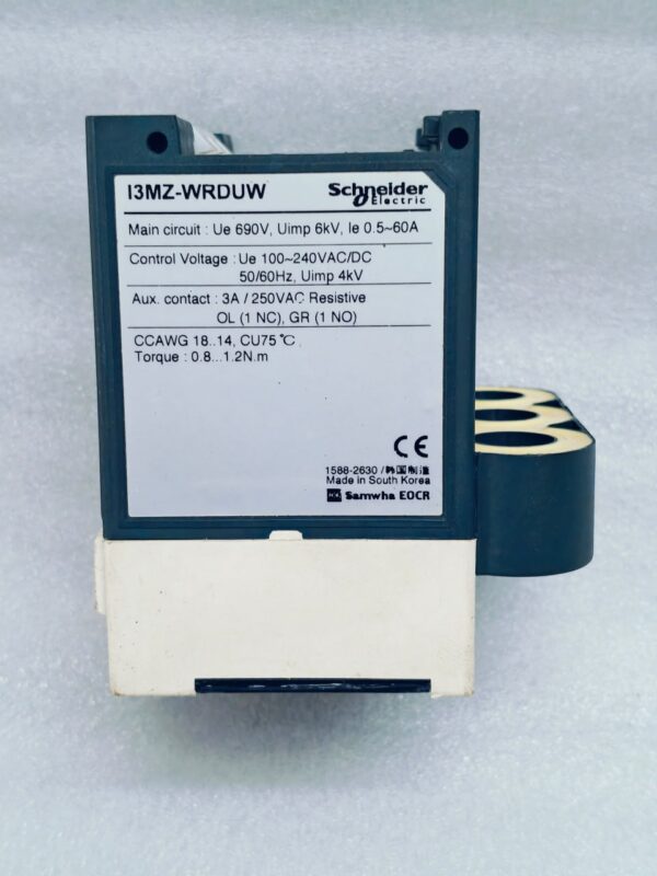 SCHNEIDER EOCR I3MZ - WRDUW ELECTRONIC OVER CURRENT RELAY 100~240V SIDE HOLE 10:50 - Image 9