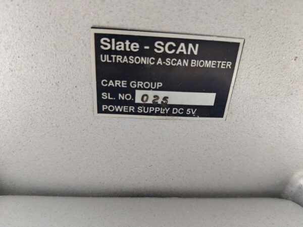 SLATE SCAN ULTRASONIC A SCAN BIOMETER CARE GROUP SL NO. 025 #3 12:59 - Image 12