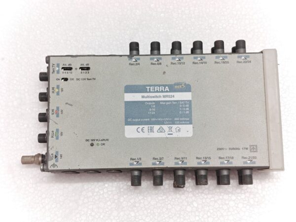 TV SIGNAL MULTISWITCH TERRA MR508 5 INPUTS - 8 OUTPUTS MR50814052107 17:53