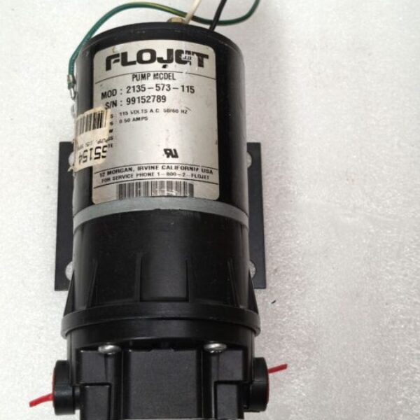 FLOJET 02135573-115 ELECTRIC INDUSTRIAL PUMP AND MOTOR UNIT – 77 PSI, 1.5 GPM 99152789 17:04
