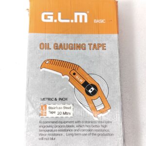 G L M  BASIC TAPE 20 METTER OIL GAUGING TAPE MARINE INDUSTRY OIL TANK MEASUREMENT SS 13:04
