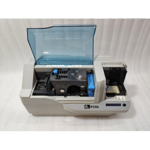 1 Zebra P330I High Speed Single Side ID Card Color Thermal Printer Power Tested 10