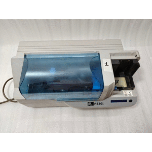1 Zebra P330I High Speed Single Side ID Card Color Thermal Printer Power Tested 3