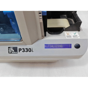 1 Zebra P330I High Speed Single Side ID Card Color Thermal Printer Power Tested 6