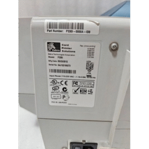 1 Zebra P330I High Speed Single Side ID Card Color Thermal Printer Power Tested 8