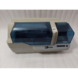 Zebra P330i Single-Sided ID Card Printer | High-Speed Color Retransfer | P330I w/ Ribbon & Power Supply  #10